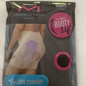 Women’s Maidenform Shapewear tame your Tommy, bottom lift shorts, color: black